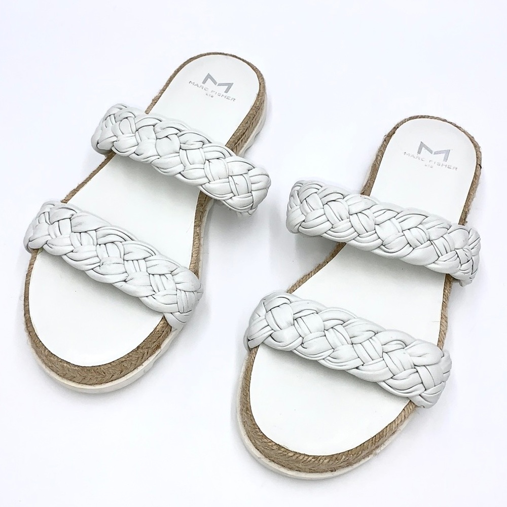 Marc Fisher Jaime / Jaimee White Leather Espadril… - image 2